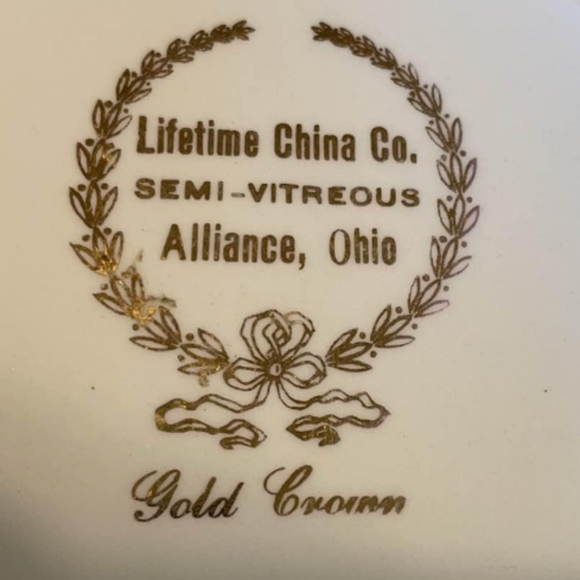 Homer Laughlin Dining 6 Gold Crown Lifetime China Homer Laughlin